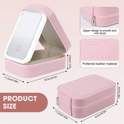 Glowing Makeup Vanity Box With LED Mirror